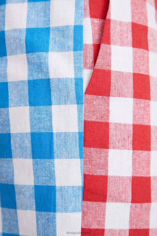 johnson hartig check shortsit Desigual naiset F4V041068 vaatetus