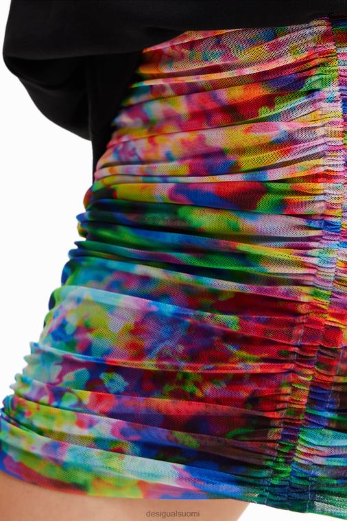 kukkainen rypytetty tyllihame Desigual naiset F4V04324 vaatetus