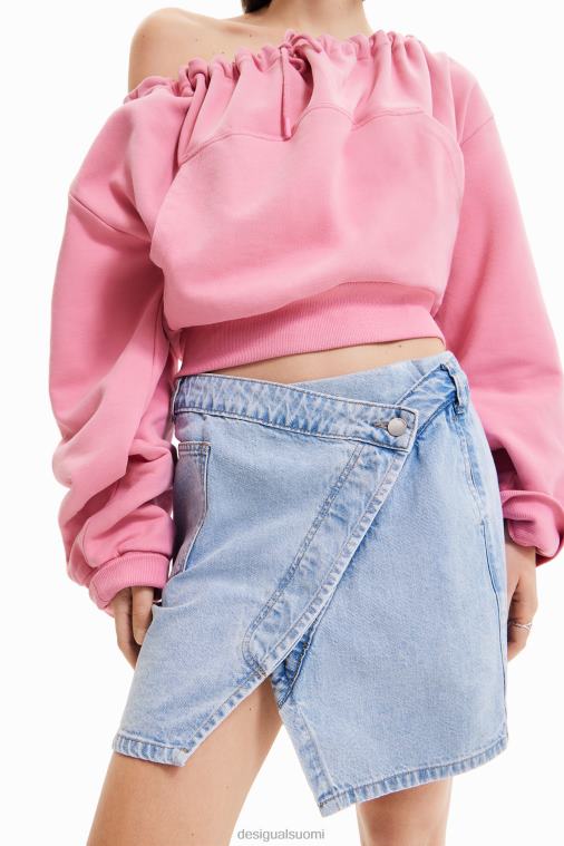 maitrepierre wrap denim minihame Desigual naiset F4V04362 vaatetus