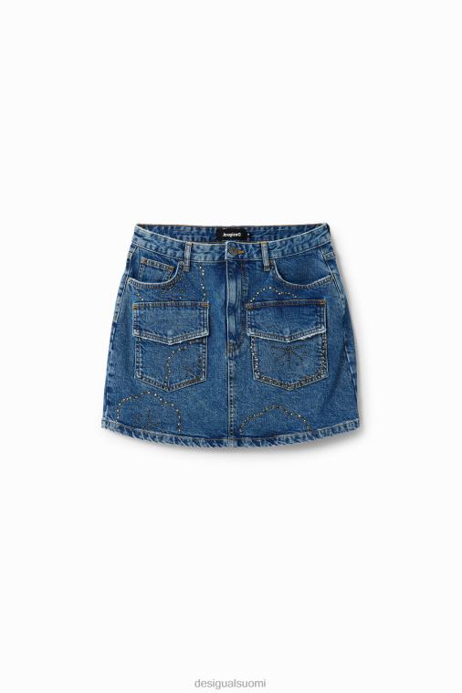 mini nastoitettu farkkuhame Desigual naiset F4V04177 vaatetus