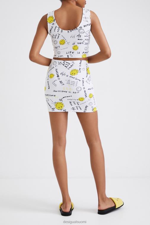 ohut hymiö minihame Desigual naiset F4V04459 vaatetus