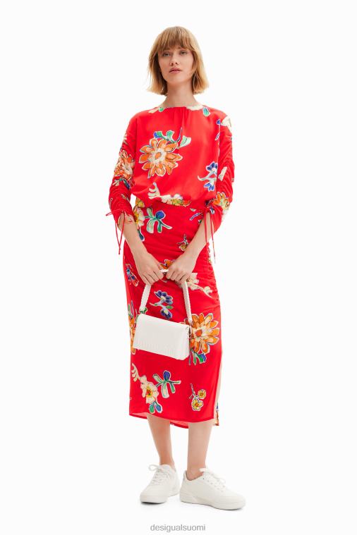 poimutettu midihame Desigual naiset F4V04761 vaatetus