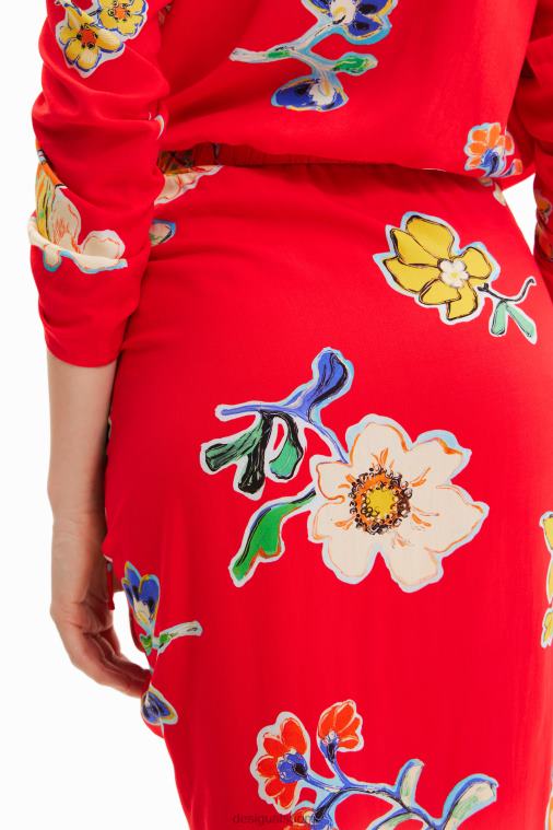 poimutettu midihame Desigual naiset F4V04761 vaatetus