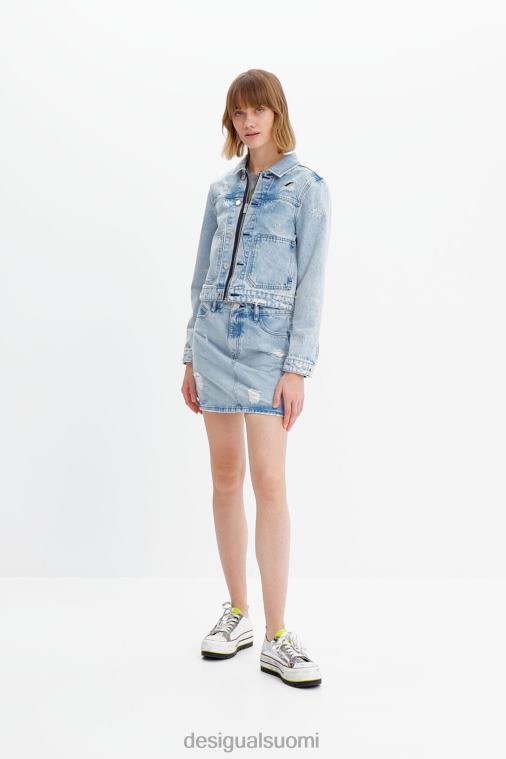 silmät denim minihame Desigual naiset F4V04758 vaatetus
