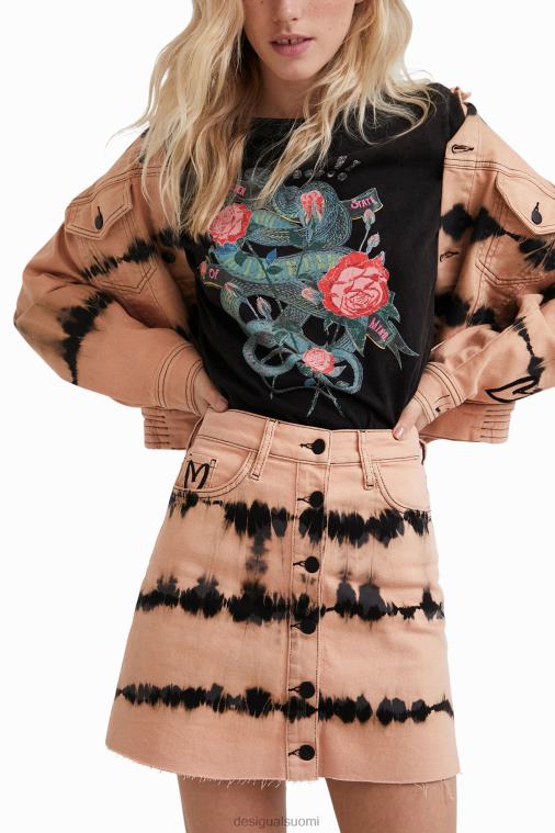 solmittava denim-minihame Desigual naiset F4V04668 vaatetus