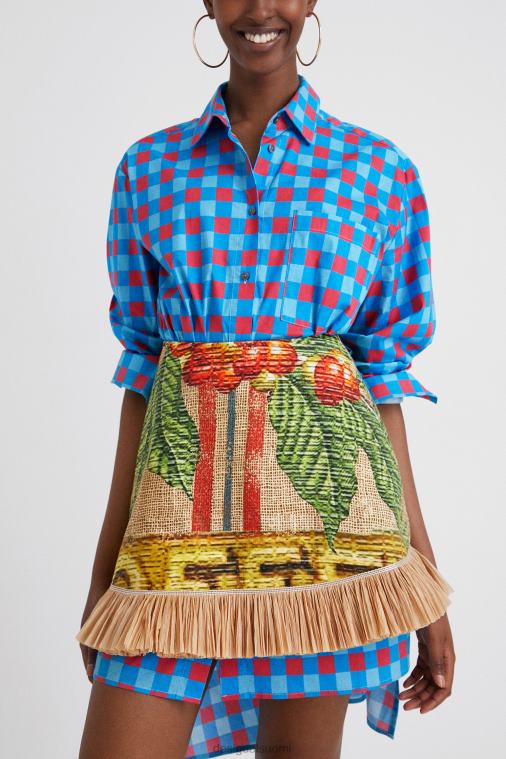 stella jean lyhyt hame Desigual naiset F4V045 vaatetus