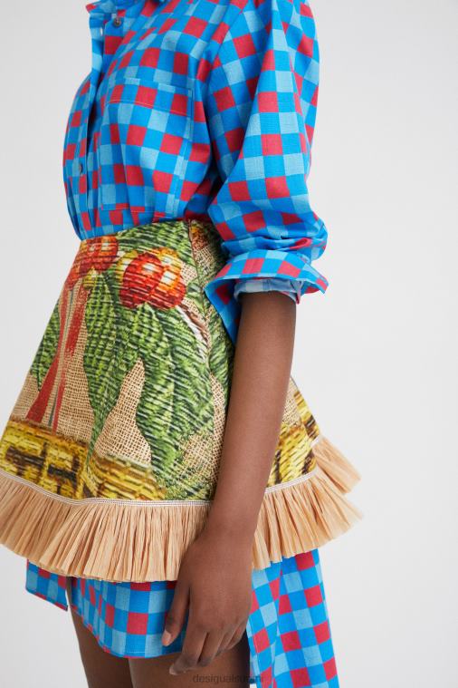 stella jean lyhyt hame Desigual naiset F4V045 vaatetus