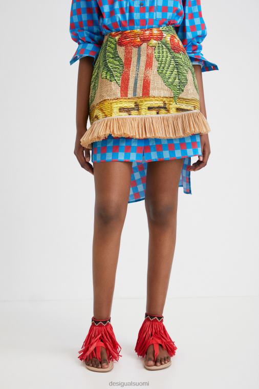 stella jean lyhyt hame Desigual naiset F4V045 vaatetus