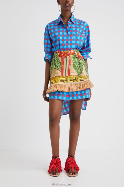 stella jean lyhyt hame Desigual naiset F4V045 vaatetus