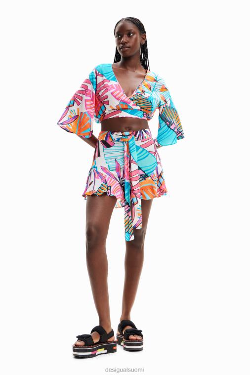 trooppiset röyhelöhousut Desigual naiset F4V04502 vaatetus