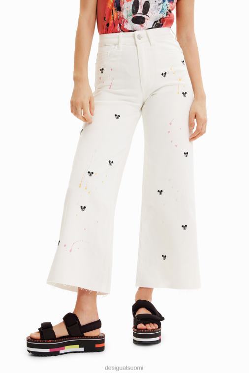 Disneyn Mikki Hiiri -leikkaus culotte-farkut Desigual naiset F4V04837 vaatetus