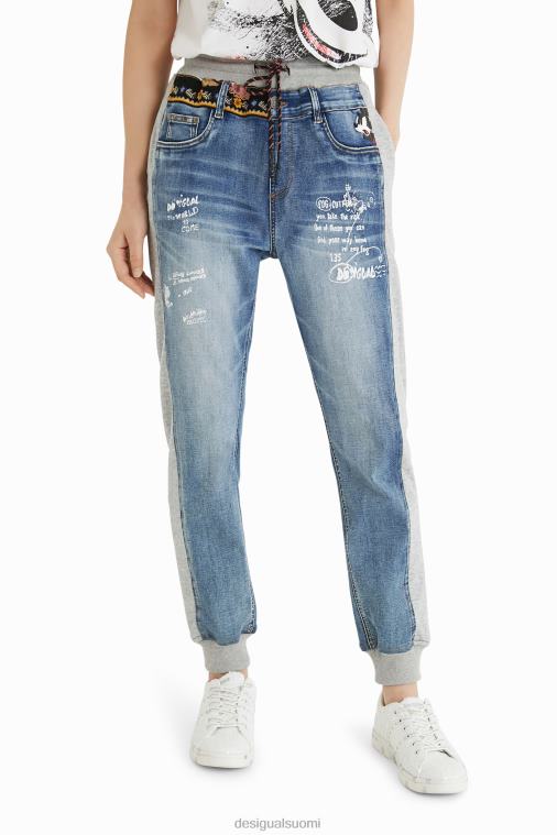 Disneyn mikki hiiri jogger farkut Desigual naiset F4V043 vaatetus