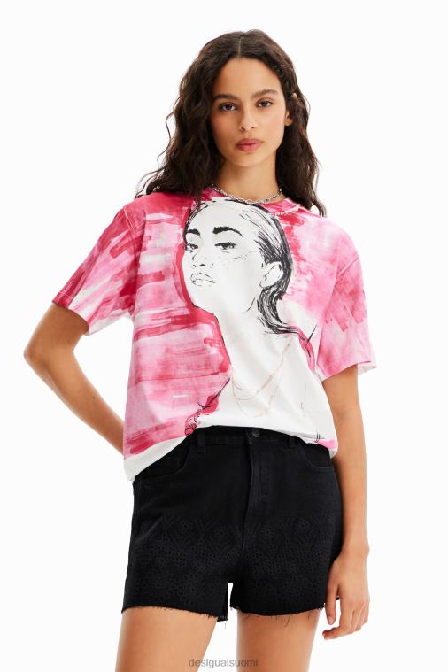 brodeeratut farkkushortsit Desigual naiset F4V04323 vaatetus