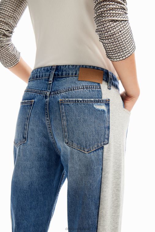 brodeeratut jogger-farkut Desigual naiset F4V0493 vaatetus