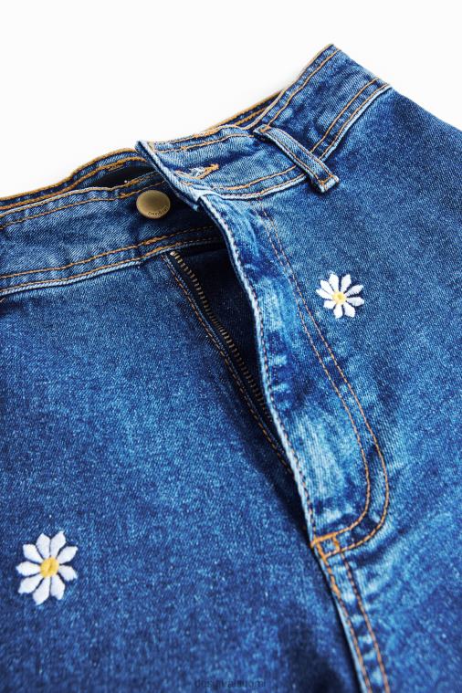 daisy-rajatut culotte-farkut Desigual naiset F4V04318 vaatetus