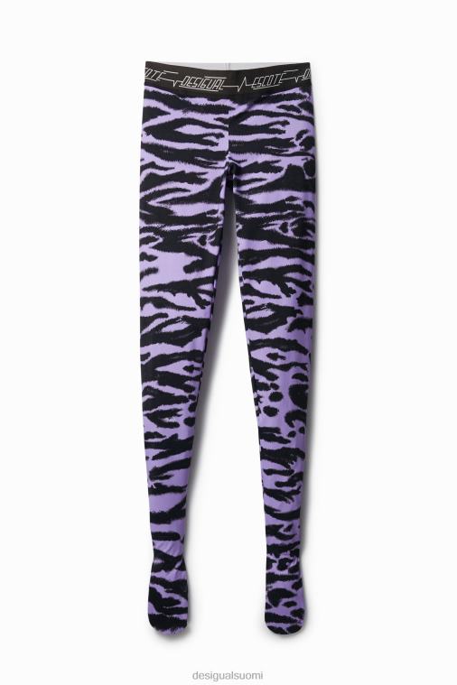 eläinkuvioiset ohuet leggingsit Desigual naiset F4V041047 vaatetus