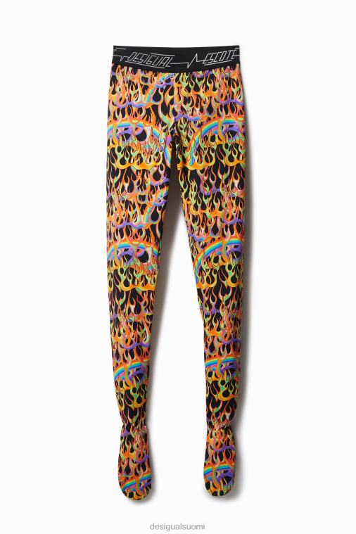 eläinkuvioiset ohuet leggingsit Desigual naiset F4V041048 vaatetus