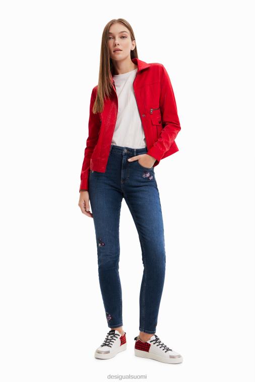 kapeat push-up farkut brodeeratuilla kukilla Desigual naiset F4V04564 vaatetus