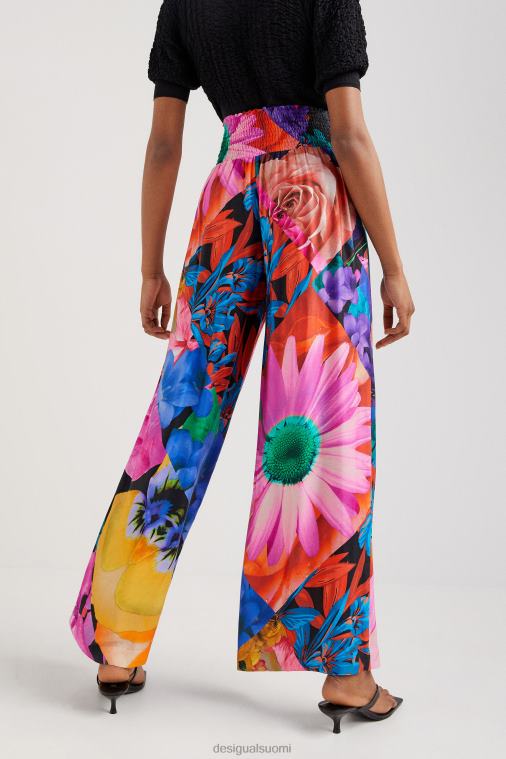 kukkaiset palazzo-housut Desigual naiset F4V041078 vaatetus