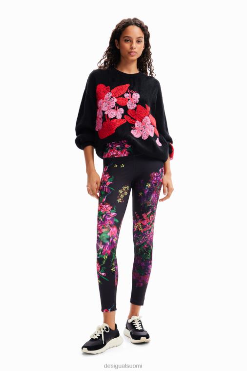 kukkaiset urheiluleggingsit Desigual naiset F4V0497 vaatetus