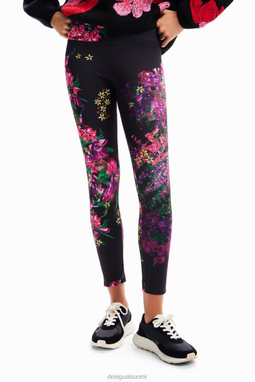 kukkaiset urheiluleggingsit Desigual naiset F4V0497 vaatetus
