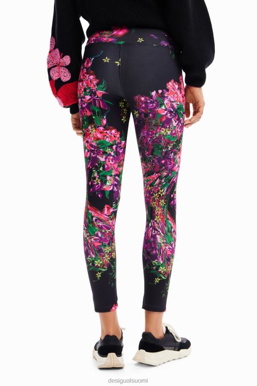 kukkaiset urheiluleggingsit Desigual naiset F4V0497 vaatetus