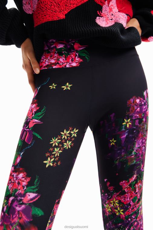 kukkaiset urheiluleggingsit Desigual naiset F4V0497 vaatetus