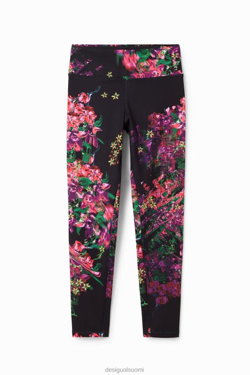 kukkaiset urheiluleggingsit Desigual naiset F4V0497 vaatetus