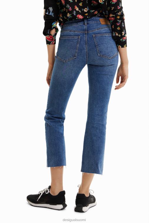 kukkakirjonta flare lyhennetty farkut Desigual naiset F4V041013 vaatetus