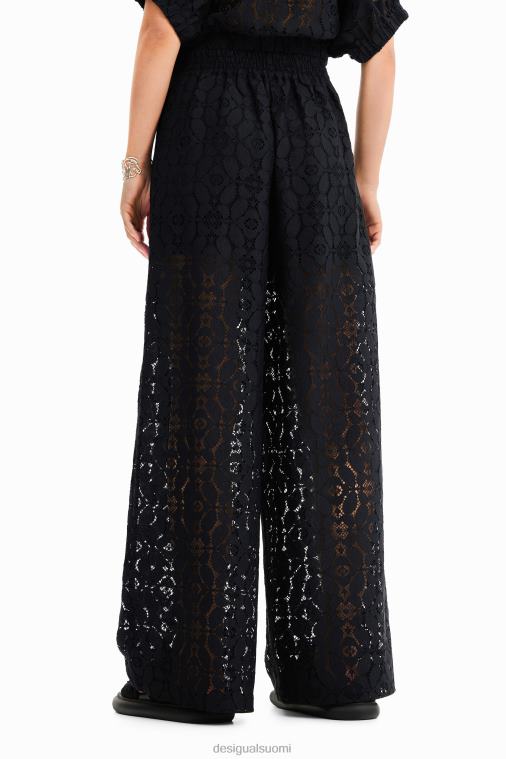 läpinäkyvät pitsihousut Desigual naiset F4V04420 vaatetus