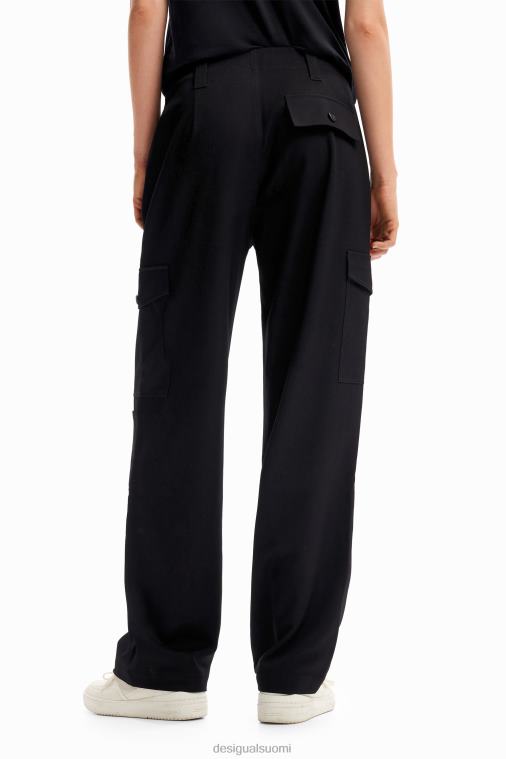 leveät cargo-housut Desigual naiset F4V04133 vaatetus