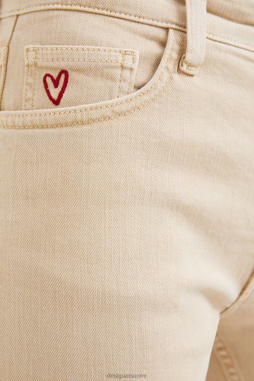 levenevät lyhennetyt farkut Desigual naiset F4V04755 vaatetus