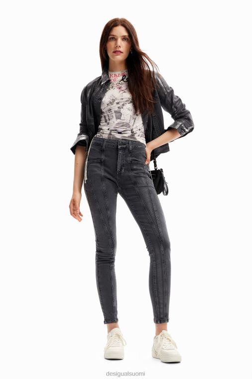 metalliset push-up skinny-farkut Desigual naiset F4V04257 vaatetus