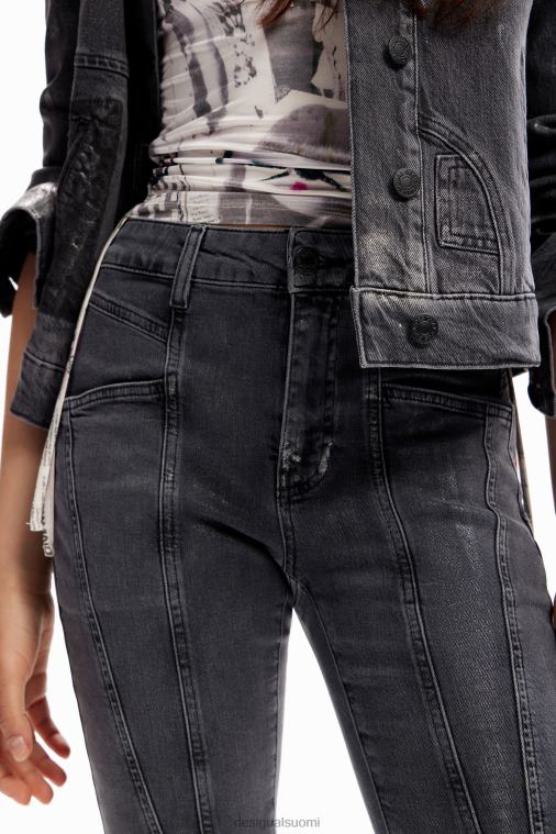 metalliset push-up skinny-farkut Desigual naiset F4V04257 vaatetus