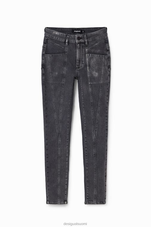metalliset push-up skinny-farkut Desigual naiset F4V04257 vaatetus