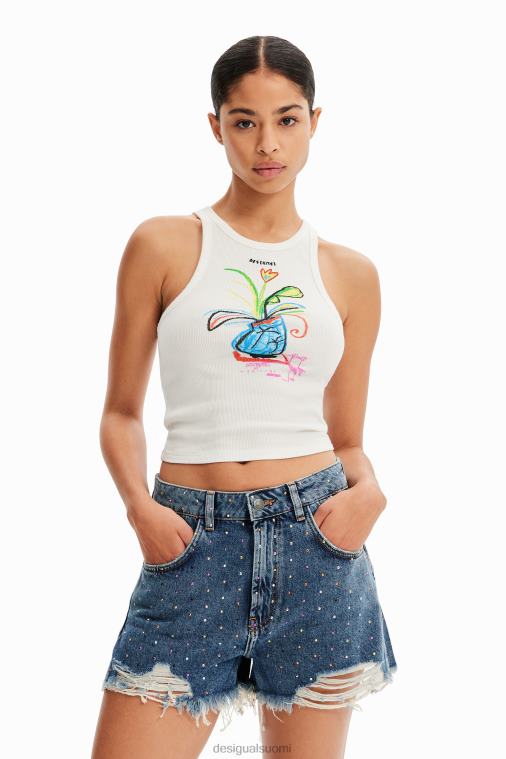 nastalliset farkkushortsit Desigual naiset F4V04513 vaatetus