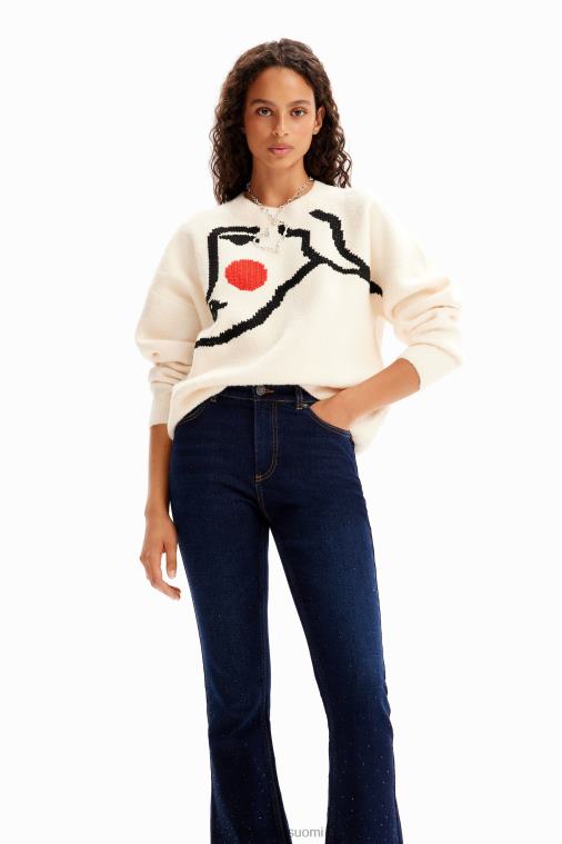 nastoitettu flare farkut Desigual naiset F4V04136 vaatetus