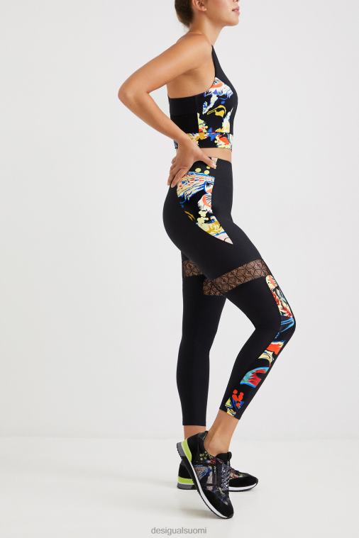 ohuet leggingsit kukat Desigual naiset F4V041061 vaatetus