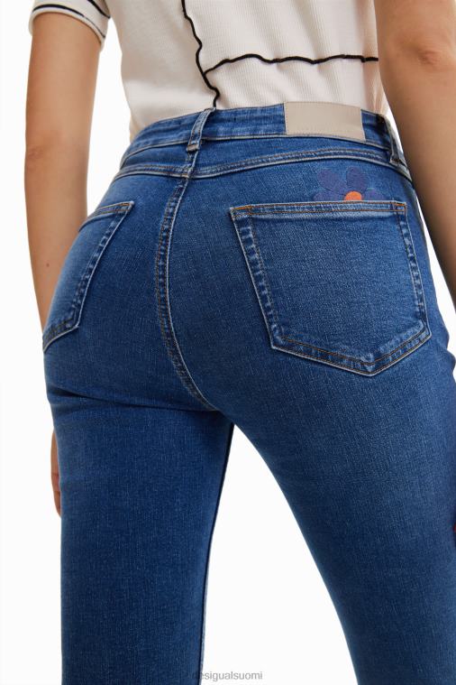 pitkät levenevät farkut Desigual naiset F4V04996 vaatetus