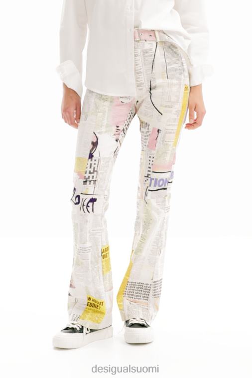 sanomalehti housut Desigual naiset F4V0487 vaatetus