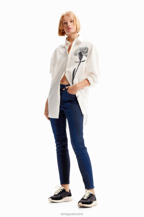 saumatut push-up-kuiset farkut Desigual naiset F4V04238 vaatetus