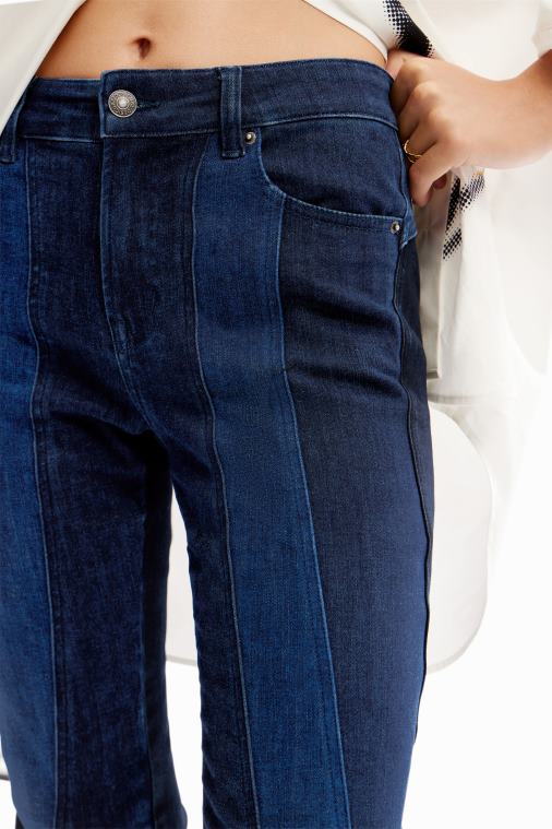 saumatut push-up-kuiset farkut Desigual naiset F4V04238 vaatetus