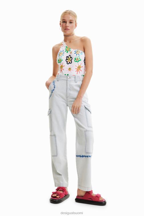 sidottavat cargo-farkut Desigual naiset F4V04880 vaatetus