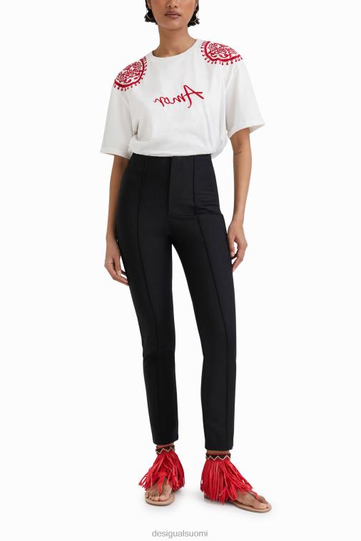 stella jean ohuet housut Desigual naiset F4V041079 vaatetus