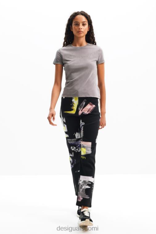 suorat kollaasihousut Desigual naiset F4V0430 vaatetus