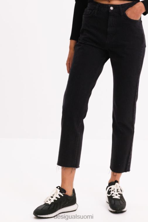 suorat lyhennetyt farkut Desigual naiset F4V04446 vaatetus