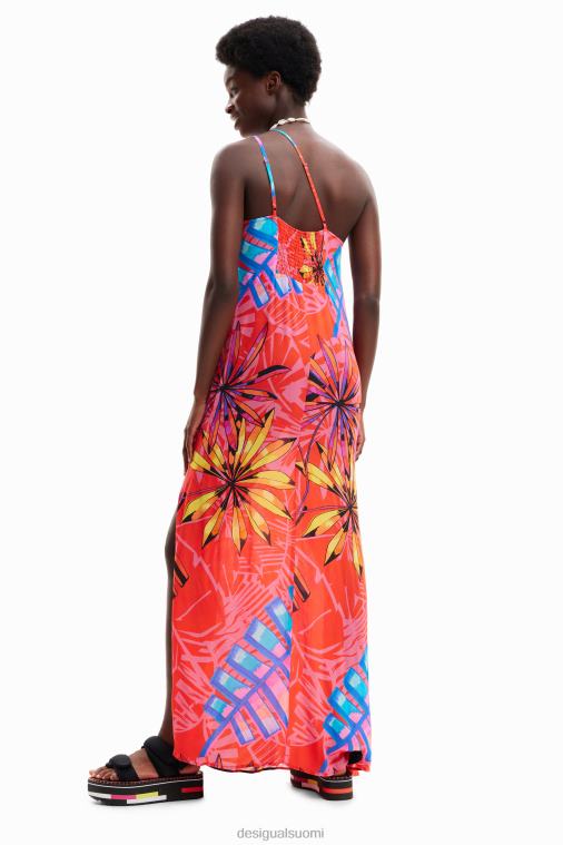 Trooppinen epäsymmetrinen midi-mekko Desigual naiset F4V04550 vaatetus