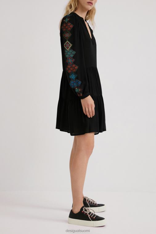 etninen hihainen mekko Desigual naiset F4V041092 vaatetus