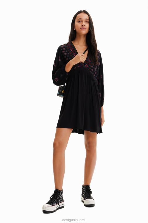 etnisesti printattu lyhyt mekko Desigual naiset F4V04410 vaatetus