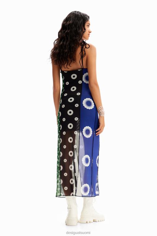 geometrinen midi-slip-mekko Desigual naiset F4V0477 vaatetus
